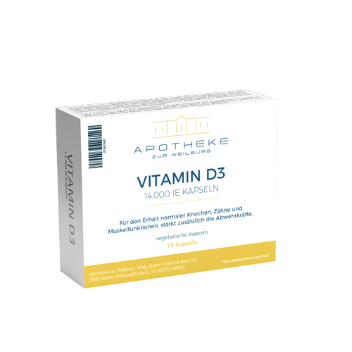 Vitamin D3 14.000 IE Kapseln